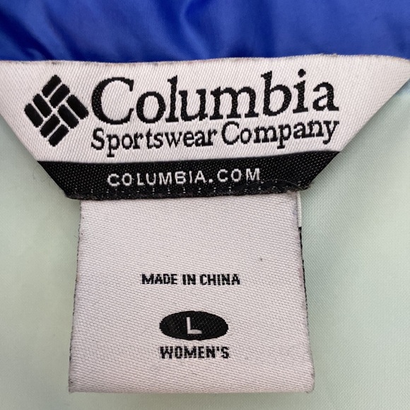 Columbia Puffer Jacket Omniheat Blue Polyester Size L - Picture 11 of 17